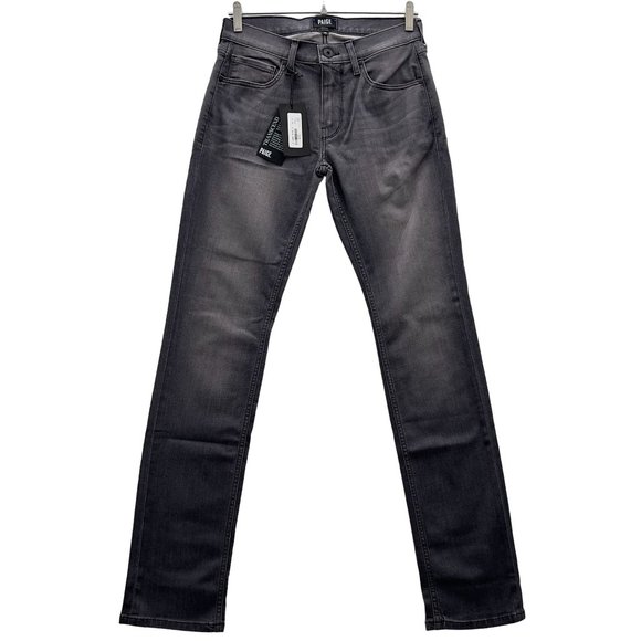 NEW PAIGE Federal TRANSCEND Slim Straight Leg Jeans Sz 28 30x33 NWT Walter 0062 - Picture 2 of 12
